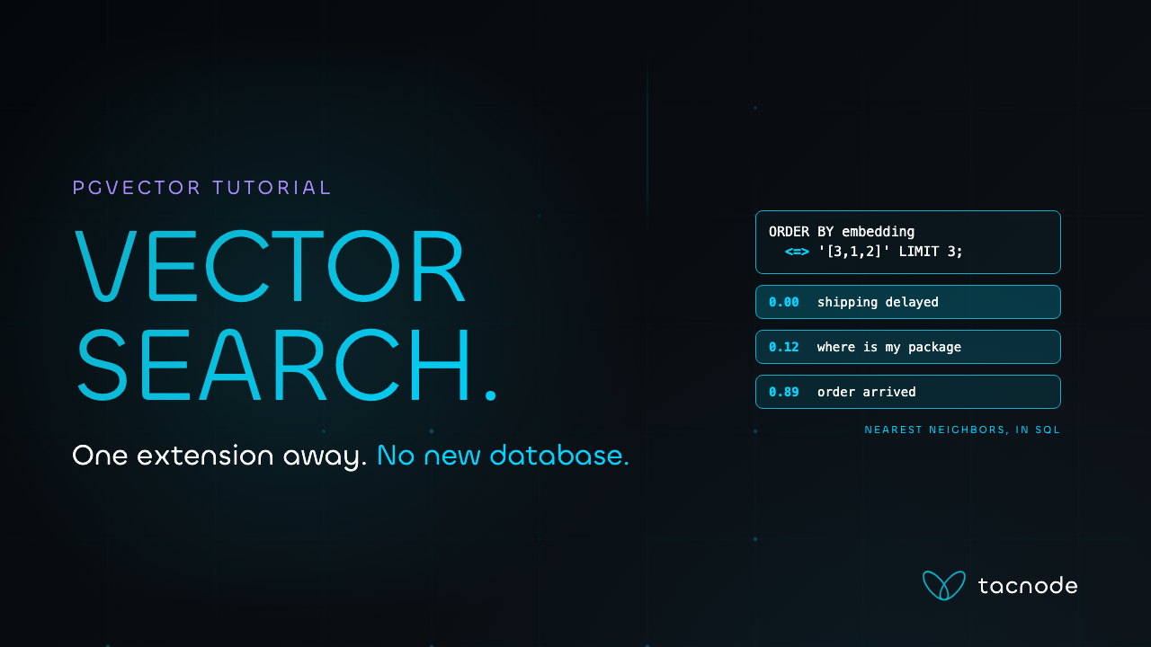 pgvector Tutorial: Vector Search in Postgres from Scratch demo thumbnail